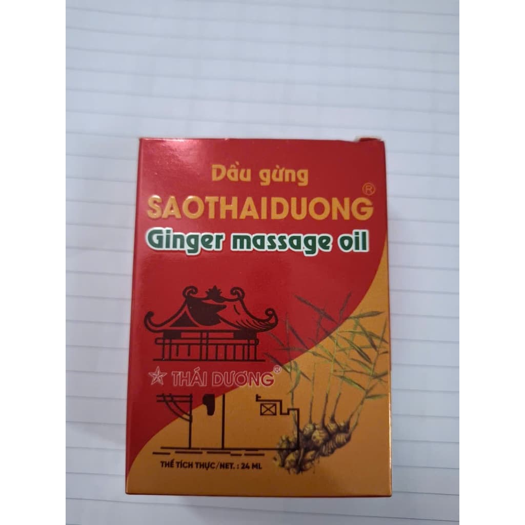 Sao Thai Duong Ginger Oil Relief Oil 24ml Red