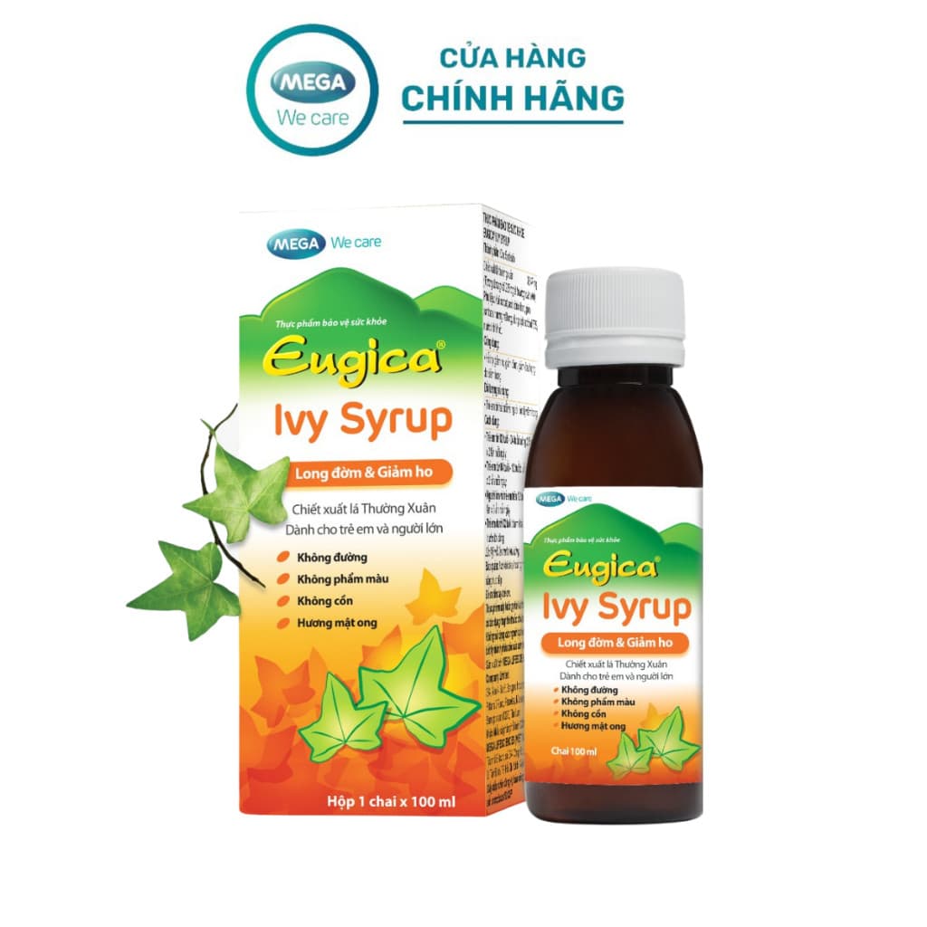 EUGICA Ivy Syrup Cough Relief 100ml Honey Flavor